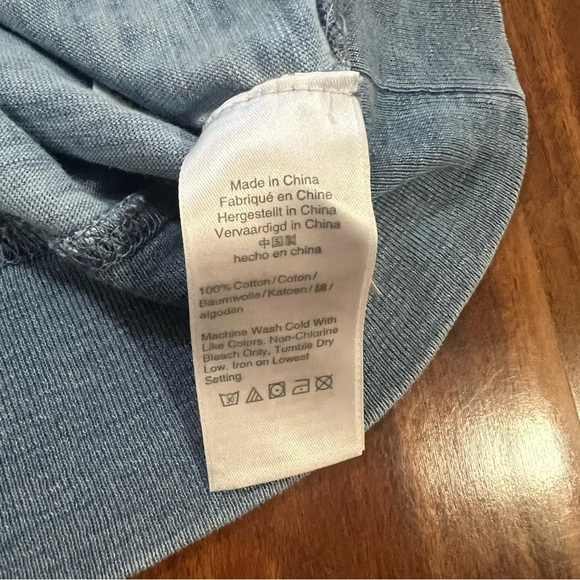 J Crew Crewcuts Kids Lightweight Hoodie Light Blue size 4-5 (XS) - Picture 4 of 6